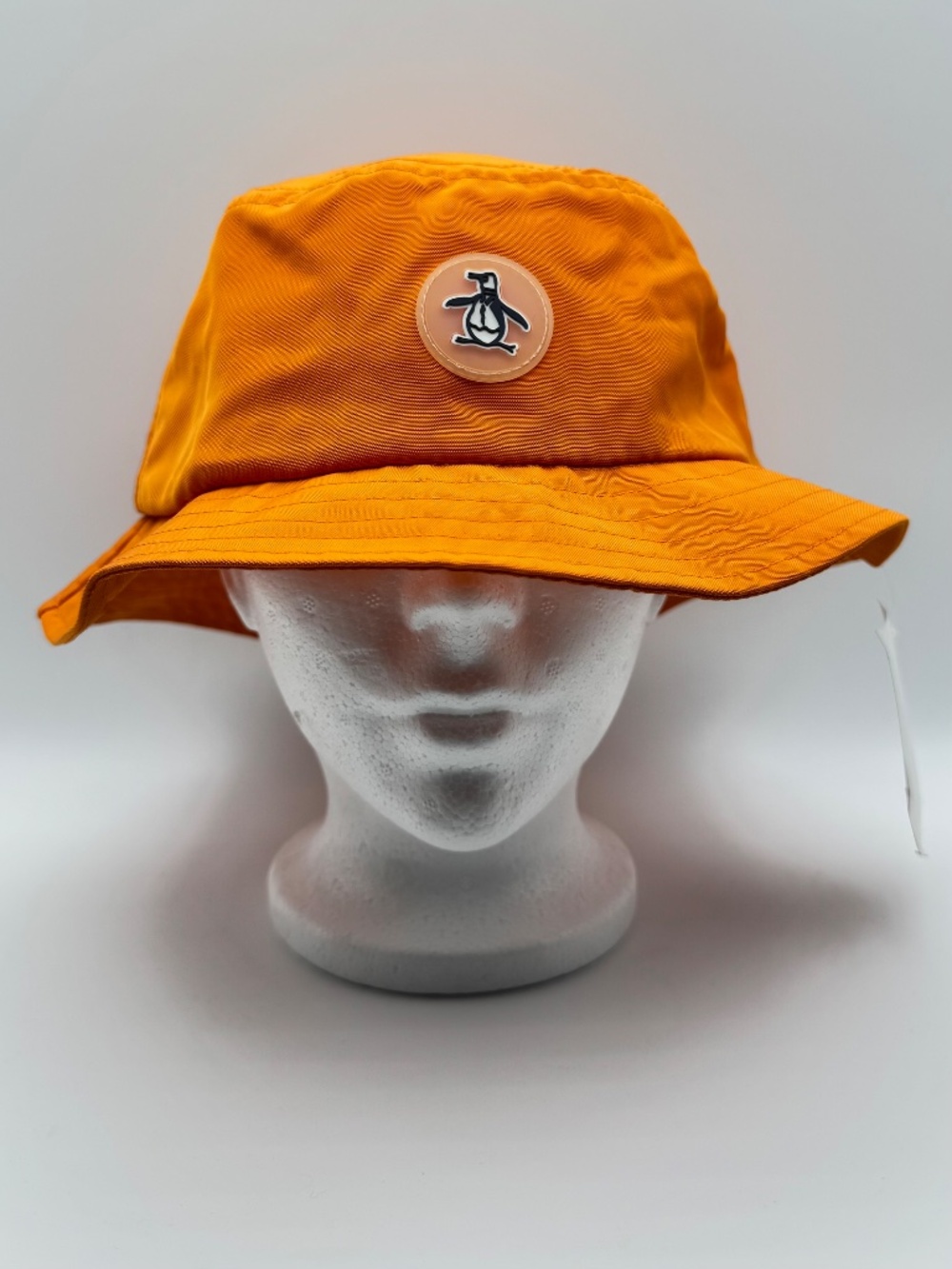NWT Original Penguin Performance Bucket Hat in Dark Cheddar Orange, One Size